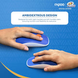 Rapoo M200 Mumbai Indians Wireless Mouse – Ambidextrous, PAW 3320 Sensor, Bluetooth Blue