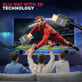 Honeywell HDMI Cable v2.0 with Ethernet, 3D/4K@60Hz Ultra HD Resolution, 3 Mtr, 18 GBPS Transmission Speed, High Speed, Compatible with all HDMI Devices Laptop Desktop TV Set-top Box Gaming Console