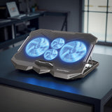 Quantron Laptop Cooling Pad 4 Fan With Led For17 Inch QCP-620