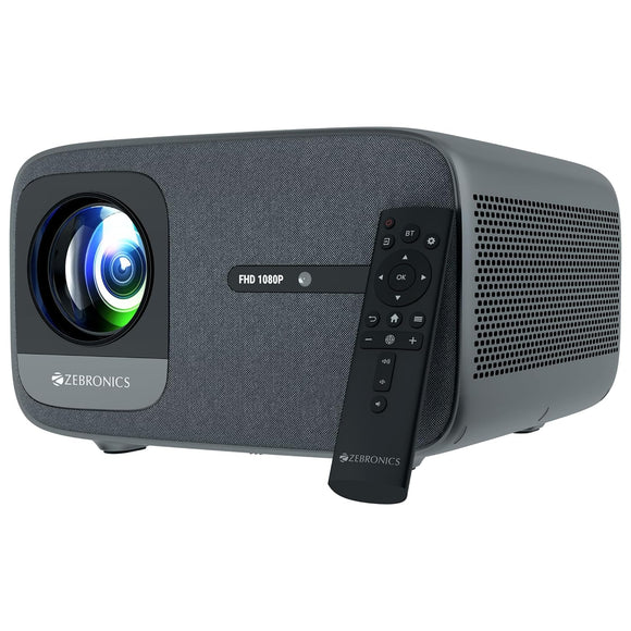 ZEBRONICS PIXAPLAY 59, Smart Projector, 1080p, 20000 Lumens, 200
