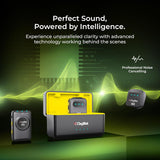 Digitek DWM-118 2-in-1 Wireless Microphone, 50m Range, Noise Reduction, 7Hr Battery, Plug & Play, C-to-C & C-to-LTC Converter