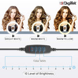 Digitek DRL 12C Professional 12 inch LED Ring Light with Tripod Stand for Mobile Phones & Camera