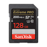 Sandisk sd card 128gb extrem pro 200mbps