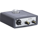 Godox AI2C 2-Channel USB Audio Mixer Interface  Portable two-channel USB-B 2.0 audio interface with Gain Knob for Windows computers, Gaming, Live Streaming, and Recording  Grey