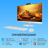 HP All-in-One 24-cr0901in 13th Gen  Intel Core i3 Processor/8GB RAM/512GB SSD/Win11/Intel HD Graphic Card/Microsoft Office Home 2024/Screen Inch 23.8/White