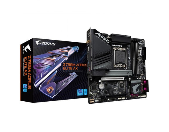 GIGABYTE MOTHERBOARD 790 (Z790M AORUS ELITE AX) (FOR INTEL 12th | 13   Z790M AORUS ELITE AX   th | 14th ) PCIE 5.0  Z790M AORUS ELITE AX