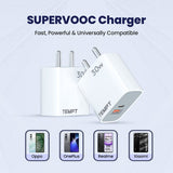 Tempt Mobile Charger Bolt 30W QC+PD Supervooc