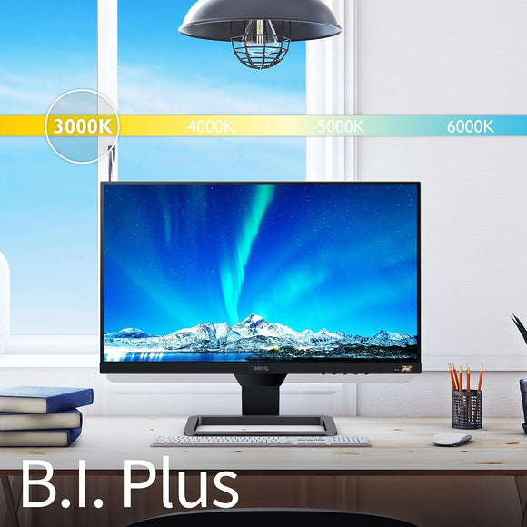 BenQ EW2780 27 Inch 68cm 1920 x 1080 Pixels Premium HDR IPS Full HD 3-Side Bezel-Less Monitor, Speakers, AMD Freesync, HDMIx3, VESA Wall Mountable, 75Hz