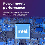 Lenovo A100 All in one F0J6005FIN Intel N100 Processor/8GB RAM/512GB SSD/Win11/Intel HD Graphics/MS Office 2024/Screen Inch 23.8/White