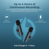 Digitek DWM-009 PRO 2.4G 1 Receiver with Lightning Connector & Dual Respondent 2 Microphone