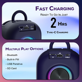 Tempt Rebel 12W Bluetooth Speaker Black