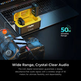 Digitek DWM-110 2-in-1 Wireless Microphone System with 2.4GHz RF, 50m Range, 8Hr Run Time, Plug & Play