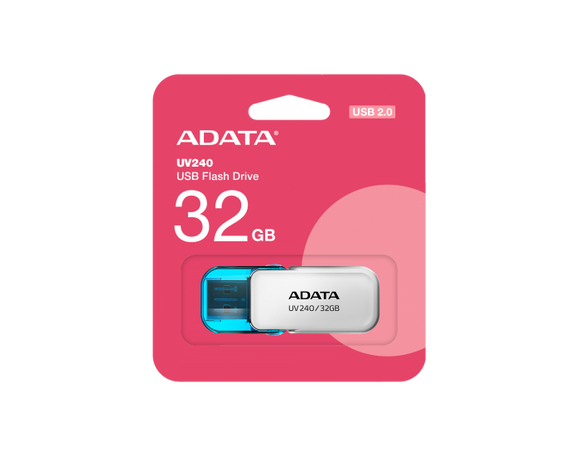 ADATA PENDRIVE 32GB 2.0 UV240 WHITE