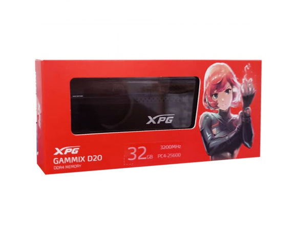 ADATA DESKTOP RAM 32GB DDR4 3200 MHZ XPG GAMMIX D20  AX4U320032G16A CTG20