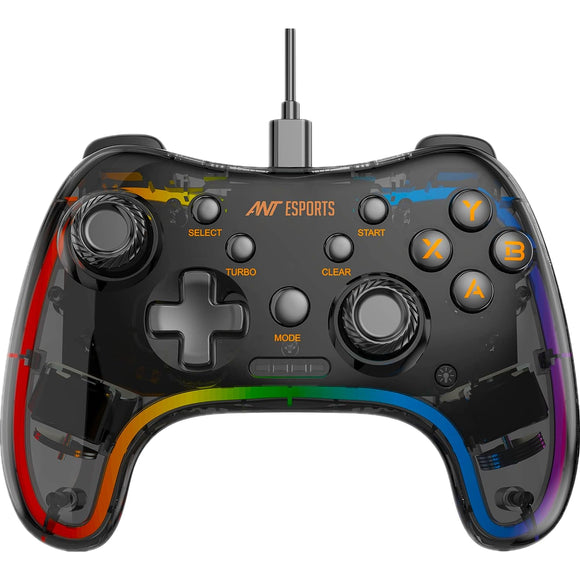 Ant Esports GP110R Wired Game-Pad with Neon RGB, Support PS3, N-Switch Gaming Console BROOT COMPUSOFT LLP JAIPUR