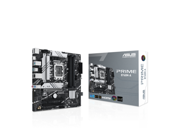 Asus Motherboard 760 (PRIME B760MA) DDR5 (FOR INTEL 12TH | 13TH|14TH GEN) LGA1700