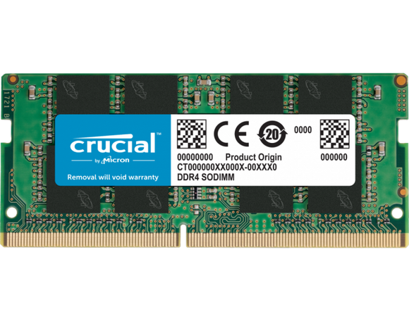 CRUCIAL LAPTOP RAM 16GB DDR4 3200MHZ CT16G4SFRA32A