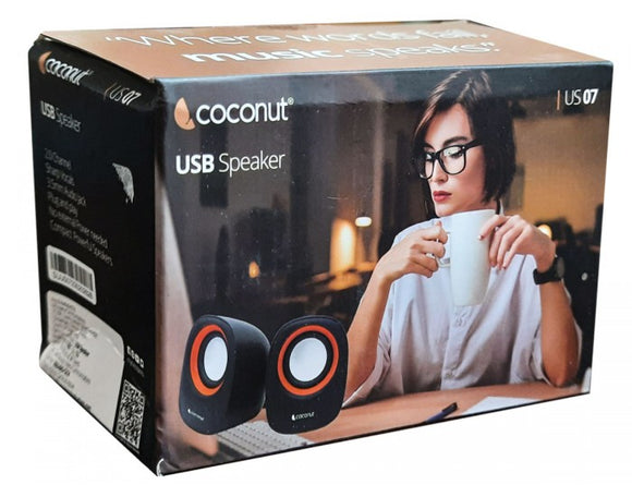 Coconut Aux Speaker 2.0 (USB POWERED) US07