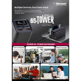 Nextech Powerbank Tower NPC1560 MAH 65W UNIVERSAL POWER BANK