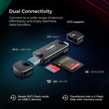 Digitek DCR-007  USB-A 3.0 & Type C High-Speed Multi-Card Reader