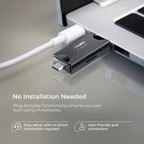 Digitek DCR-007  USB-A 3.0 & Type C High-Speed Multi-Card Reader