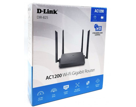 DLINK WIRELESS ROUTER DUAL BAND GIGA DIR 825 1200 MBPS