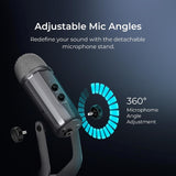 Digitek DM-601 Metal Desktop USB Microphone with Shock Mount & Adjustable Stand   BROOT COMPUSOFT LLP 