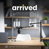 Digitek DTMHA 001 Table Mount with Auxiliary Holding Arm for Stream Overhead Video Desktop Bedroom Bedhead Office