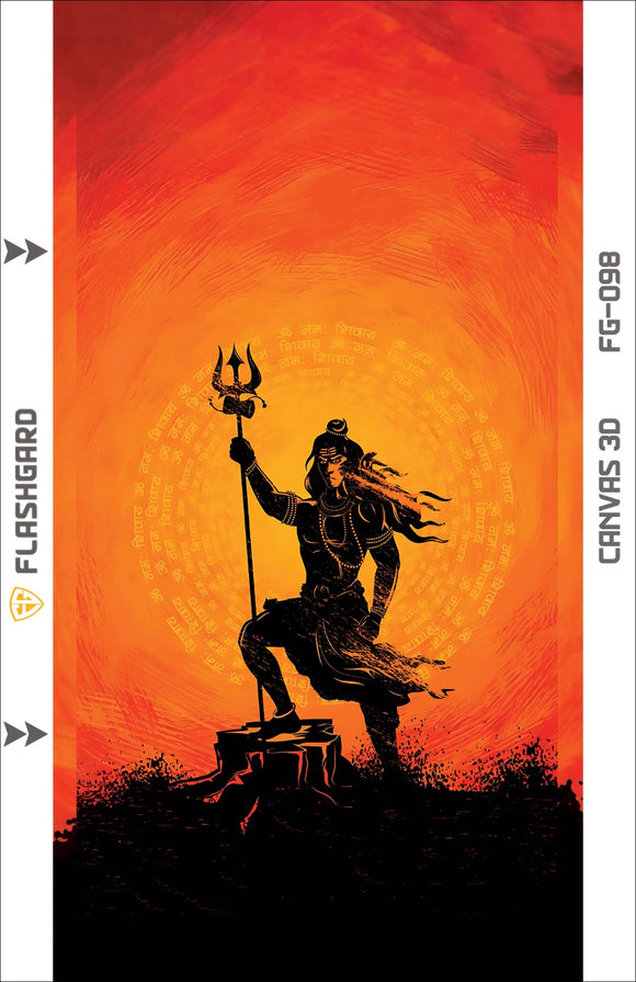 Flashgard 3D Sheet for Mobile Back Lord Shiva FG-098