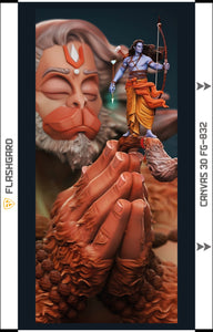 Flashgard 3D Sheet for Mobile Back Rama Hanuman FG-832