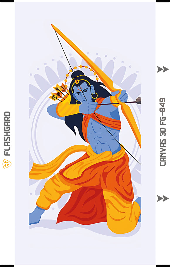 Flashgard 3D Sheet for Mobile Back Lord Ram Bow arrow art FG-849