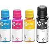 HP GT52 Cyan Magenta Yellow GT53 Black Ink Bottle Combo  BROOT COMPUSOFT LLP