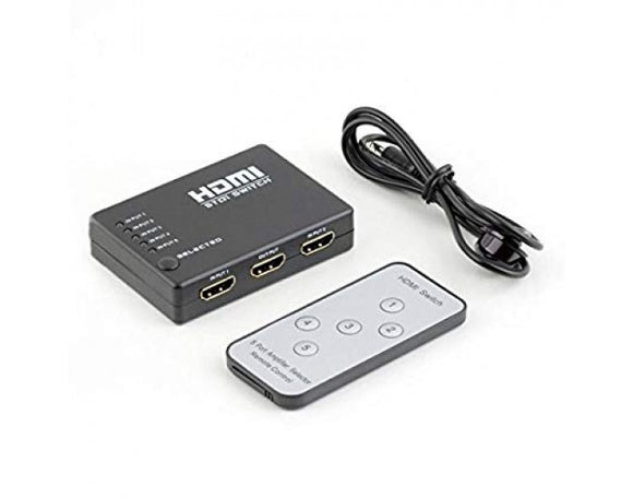 HDMI SWITCHER 5 PORT WITH REMOTE – BROOT COMPUSOFT LLP