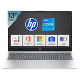 HP Laptop 15-fd0466TU 13th Gen Intel Core i5 Processor/8GB Ram/512GB SSD/Win11/Intel Iris Xe graphics/Microsoft365 Office2024/15.6 Inch Screen /Backlit Silver    BROOT COMPUSOFT LLP