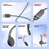 Honeywell Suono P40 Wired On-Ear Headphones with Rotating Mic  BROOT COMPUSOFT LLP 