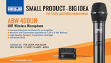 Ahuja ABW-400UH Wireless UHF Microphone