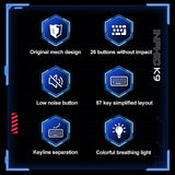 Inphic K902 Wired Keyboard with 87 Keys