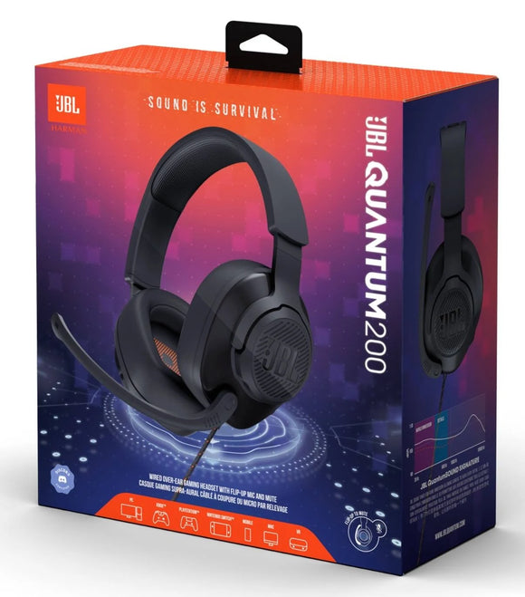 JBL Quantum 200 Wired Gaming Headphone 