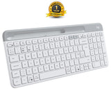 Logitech K580 Slim Multi-Device Wireless Keyboard – Bluetooth Receiver White