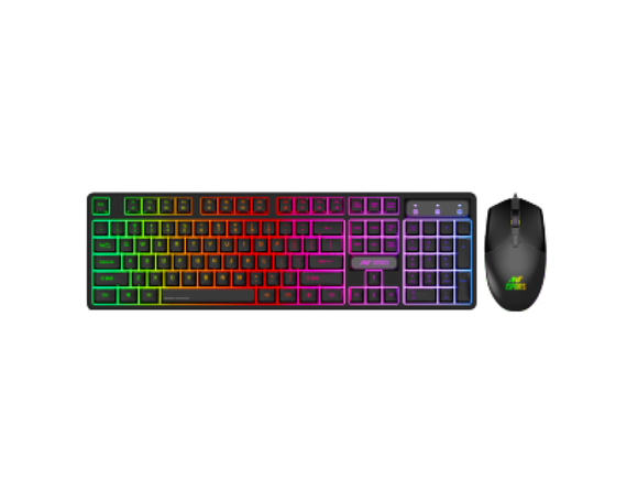 Ant Esports KM1650 Gaming Keyboard & Mouse Combo, Wired Backlit