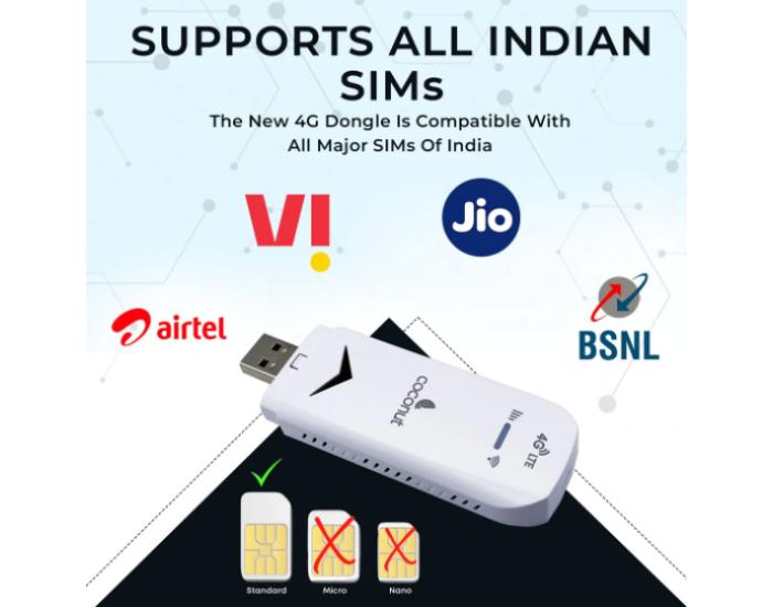 Coconut 4G | 5G Data Card Dual Band WUD04 KONNECT – BROOT COMPUSOFT LLP