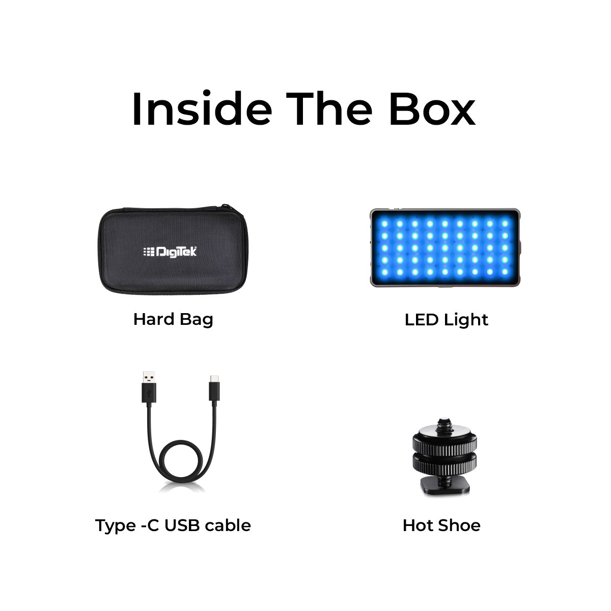 Digitek LED-D132ML RGB Portable LED Video Light with 21 Preset Effects ...