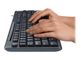 Logitech Wired Keyboard Mouse Combo MK200 Media Black