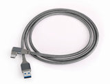 Nextech NC82 USB3.0AM to Type C R/A Cable 5gbps, 1.5M braided