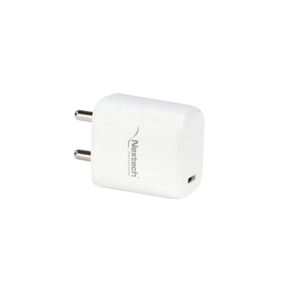 Nextech PD20W Wall Charger With C Data Cable NTq27CC Broot Compusoft LLP Jaipur 