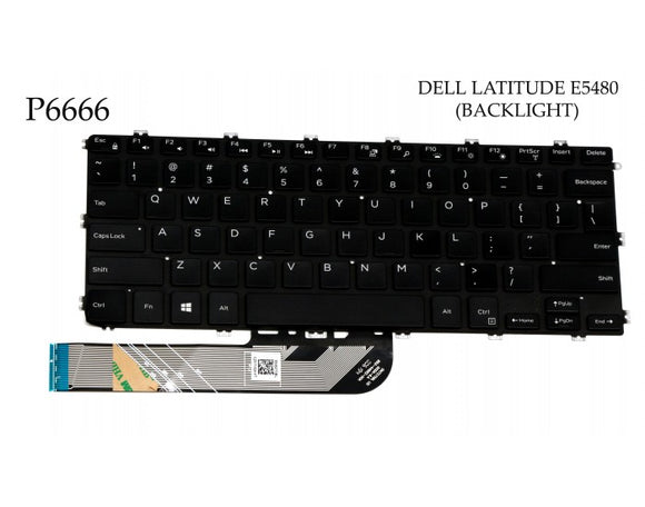 LAPTOP KEYBOARD FOR DELL INSPIRON E5480 (WITH BACKLIT) LATITUDE E5480