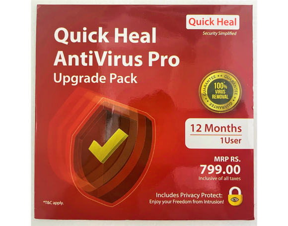 Quick Heal Antivirus Pro Renewal 1 USER 1 YEAR LR1UP QHAPRLR1UP BROOT COMPUSOFT LLP JAIPUR