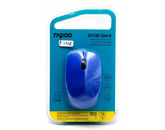 Rapoo Wireless Bluetooth Mouse M100 Blue BROOT COMPUSOFT LLP JAIPUR 