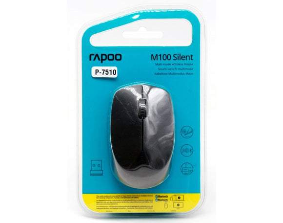 Rapoo Wireless Bluetooth Mouse M100 Grey (GREY) MULTY MODE