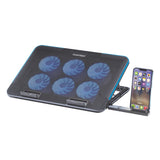 Quantron Laptop Cooling Pad 6 Fan With Mobile Stand For 17 Inch QCP-625